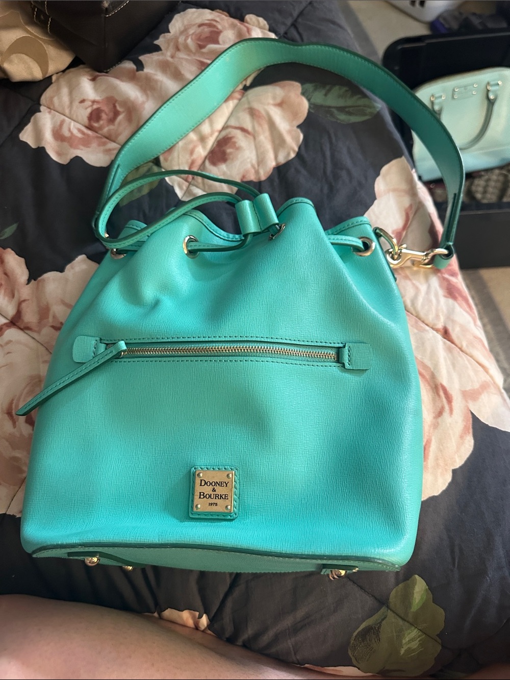 Mint Dooney & Bourke Saffiano Leather Bag